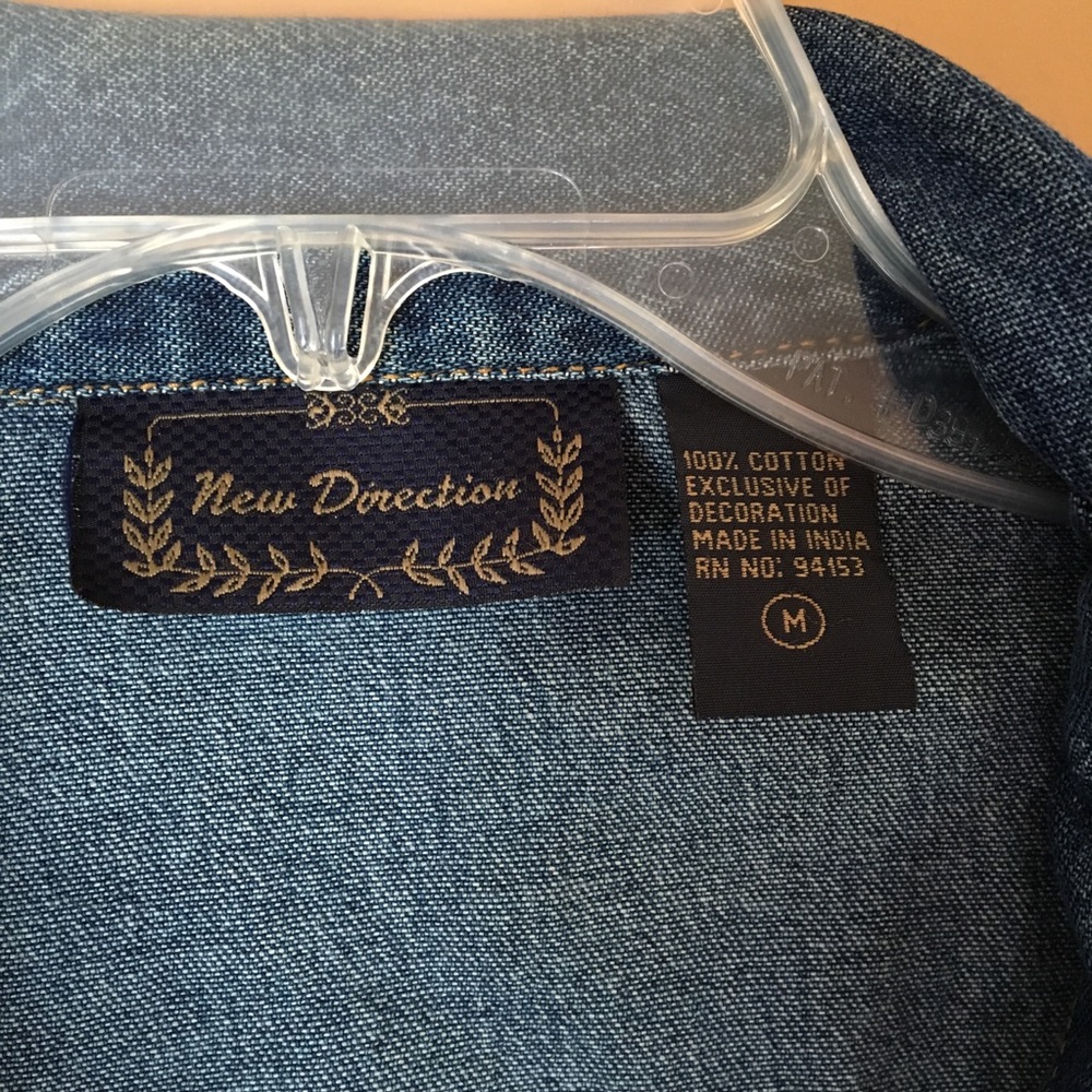 Vintage New Direction Patchwork Denim Jacket - image 5